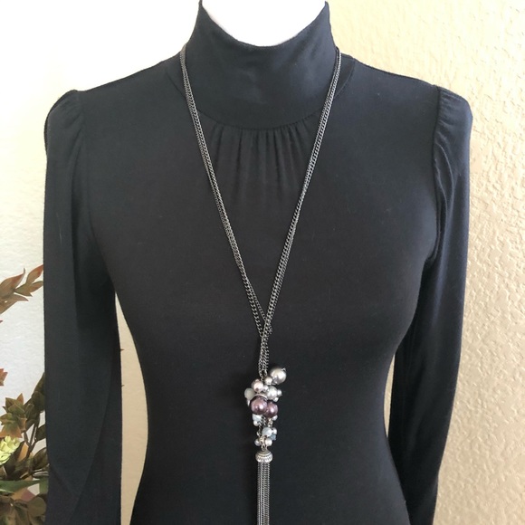 Forever 21 Open Back Mock Neck Long Sleeve Dress - Picture 3 of 8